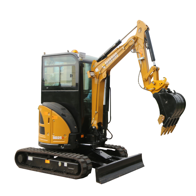 Hydraulic Mini Crawler Excavators Amphibious New Small Digger 2.5t Excavator with Cab for Sale