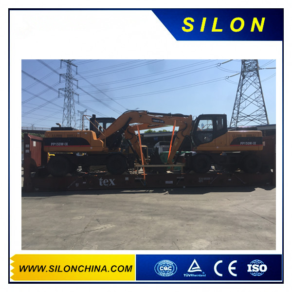 China 15t Mini Crawler Excavator Wheeled Excavator with 6bt5.9 Engine
