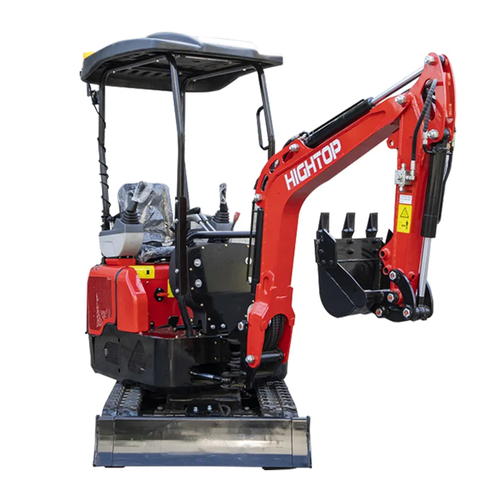 Digging The Tree Pit and Shaping The Terrain Retractable Track Mini Excavator