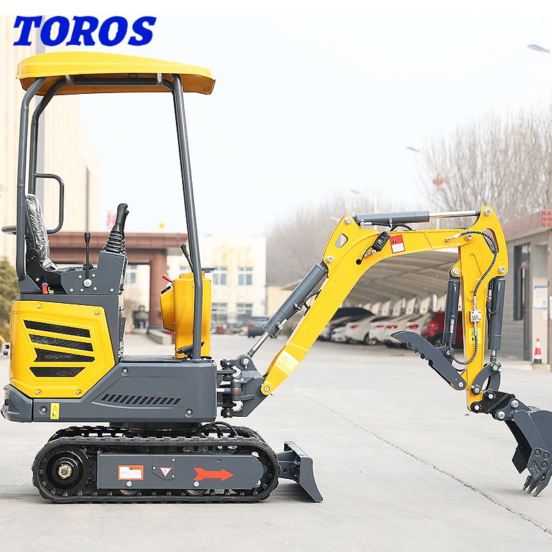 Mini Digger Machine Excavator 1 Ton 1.5 Ton 2 Ton Zero Tail Crawler Excavator with Hydraulic Thumb Bucket