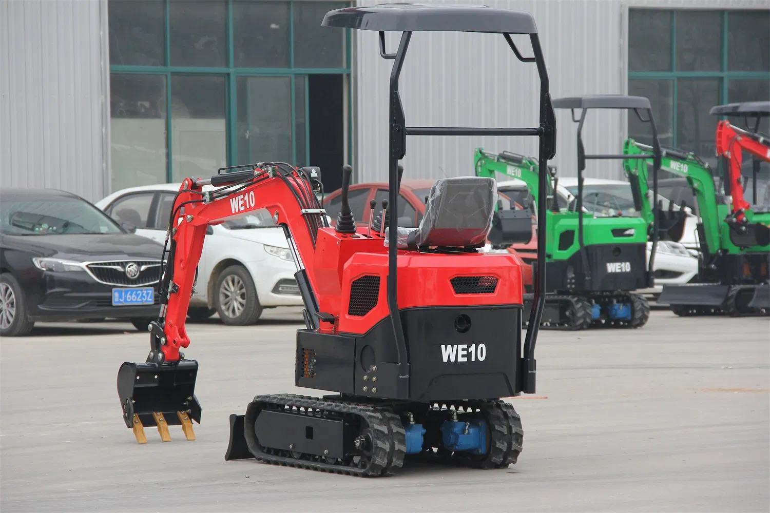 Wolf Cheap Mini Excavator 1 Ton We10 Mini Excavator Auger Attachment