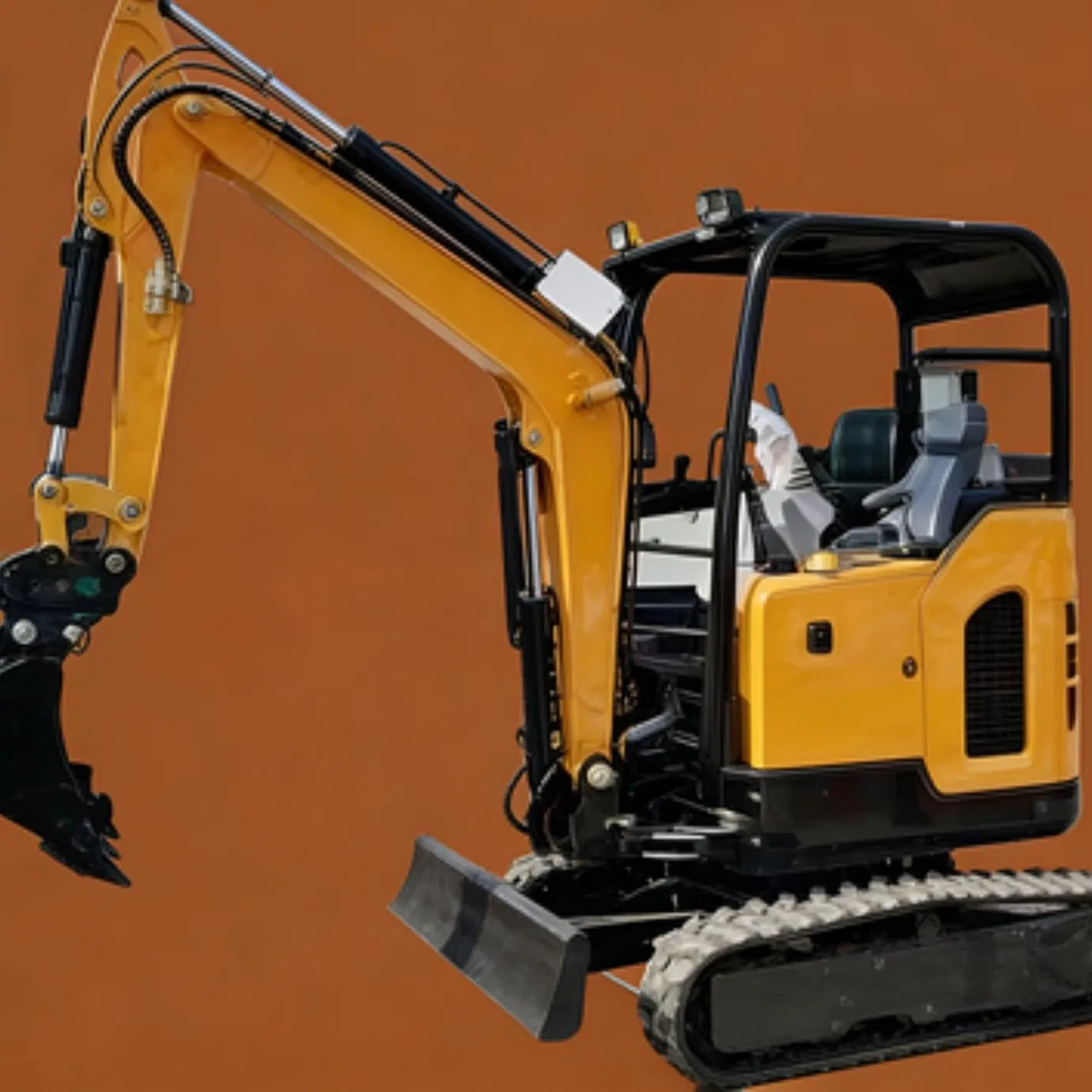 2.5 Ton Mini Crawler Excavator with Quick Hitch Connector Compatible with Multiple Attachments Auger Ripper Grapple Suitable for Multi Scenario Small Constructi