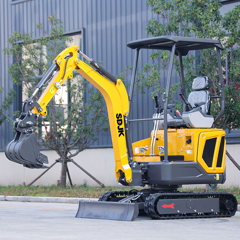 1 Ton 1.6 Ton 2 Ton Multifunctional Mini Excavators Multiple Models Hydraulic Type Closed-Cabin Small Excavators