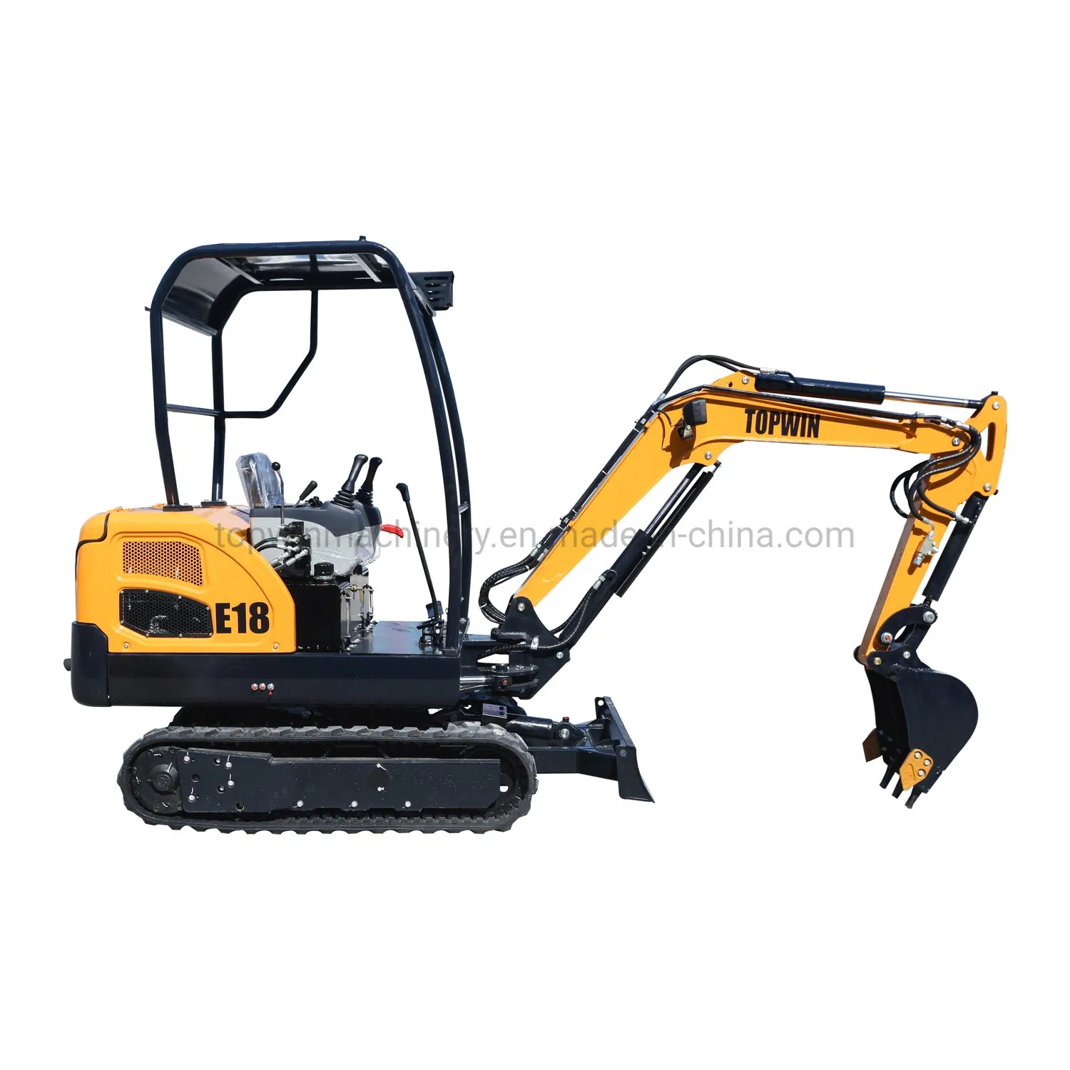 Good Quality Mini Excavator with Trailer Auger Attachment Swing Boom Quick Hitch