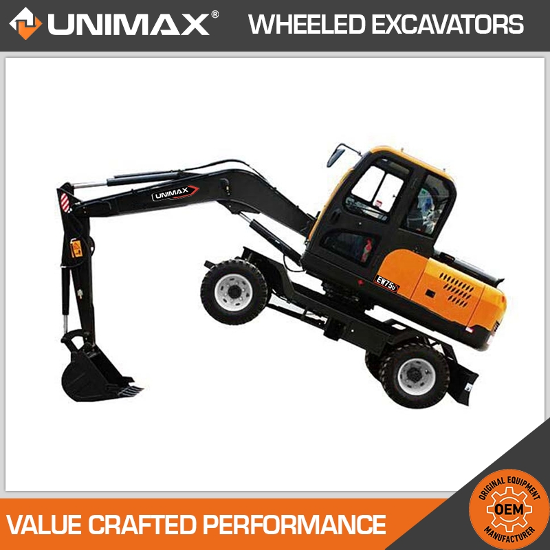 Advanced Hyundai R140W R180W R210W Reliable Wheel Excavator Wheeled Excavators Rubber Tire Excavator Excavator Wheels Mini Excavator on Wheels Tire Excavator
