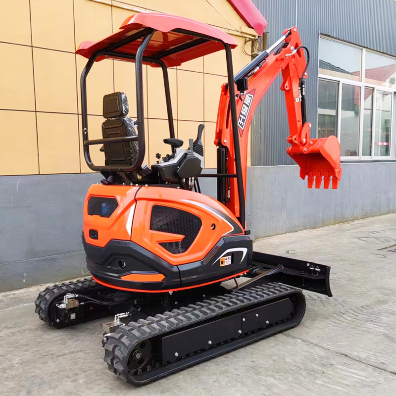 Mini Garden Excavator Machine 1.2 Ton 1.8 Ton 2.5 Ton Mini Small Rubber Track Crawler Excavator for Sale