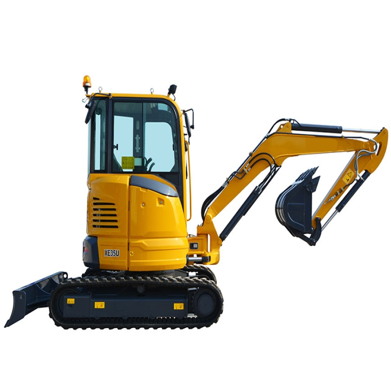 Hot Sale Xe35u 4.2t Zero Tail Swing Crawler Digger Compact Mini Excavator with Powerful Digging Performance for Asia Landscaping