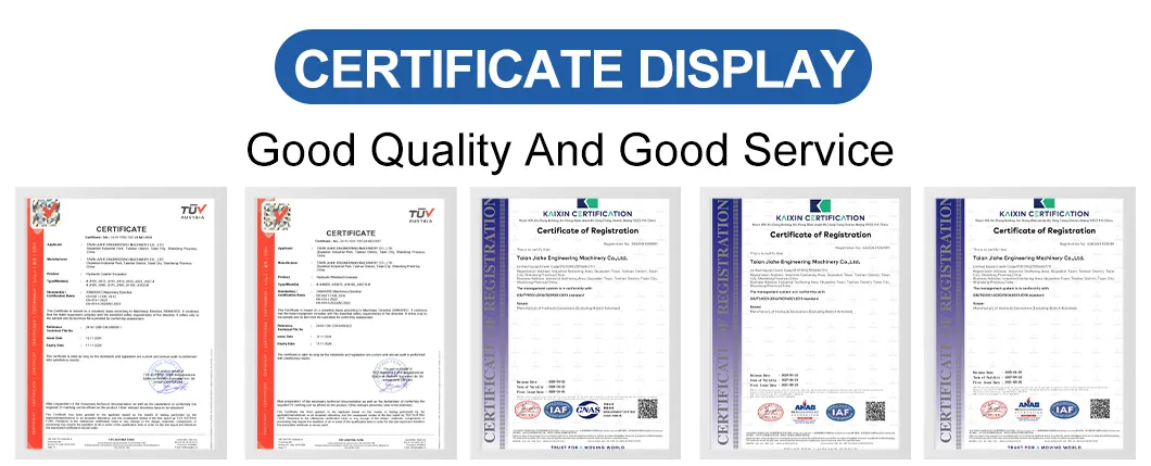 Quality Certificates
