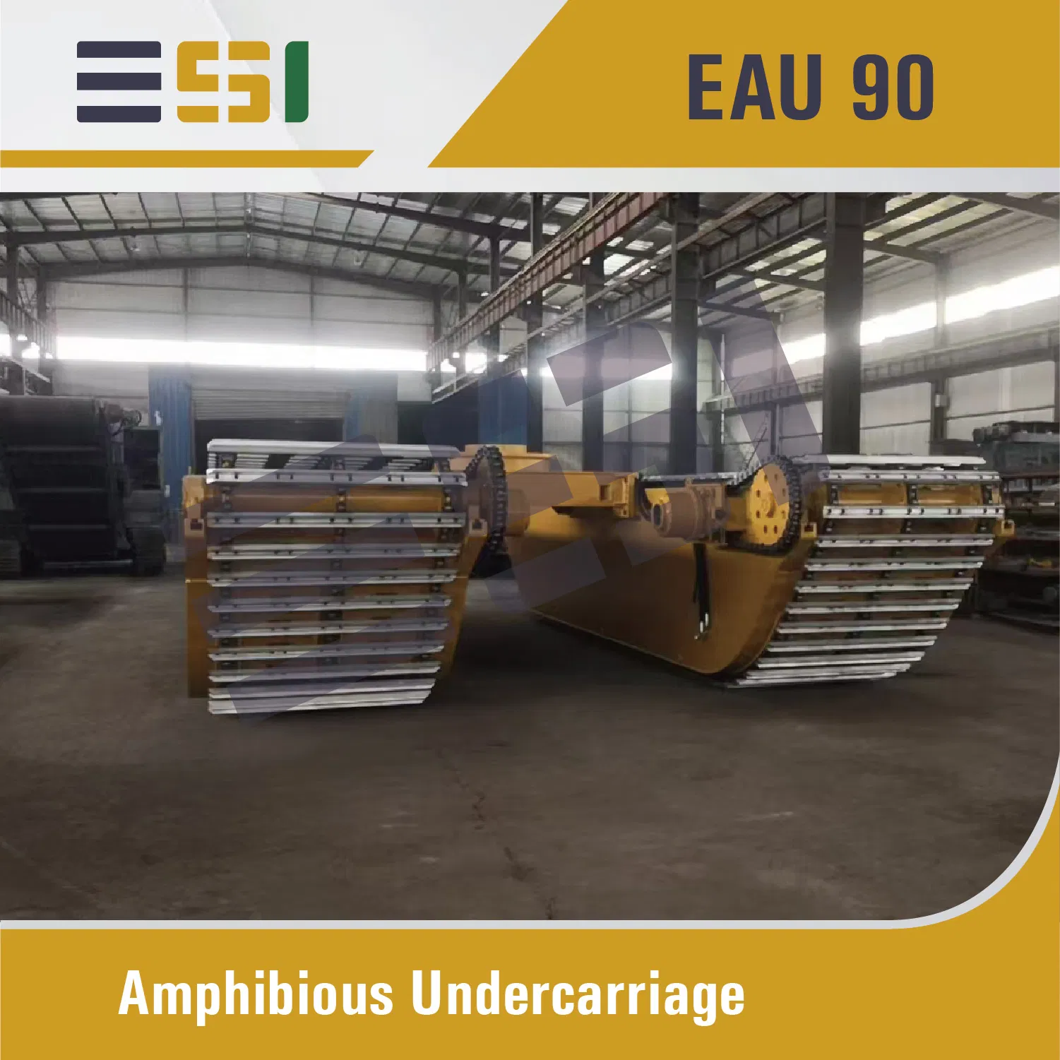 Amphibious Hydraulic Undercarriage Pontoon for 313 Small Excavator