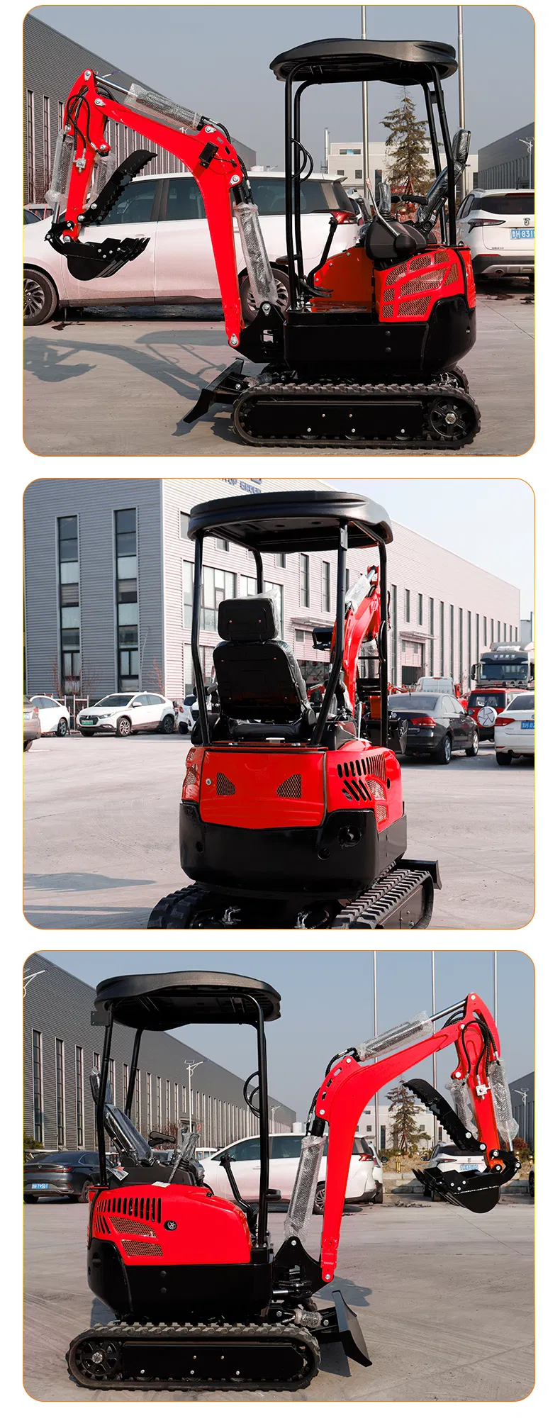 Diesel Electric Hydraulic Mini Small Micro Crawler Excavators