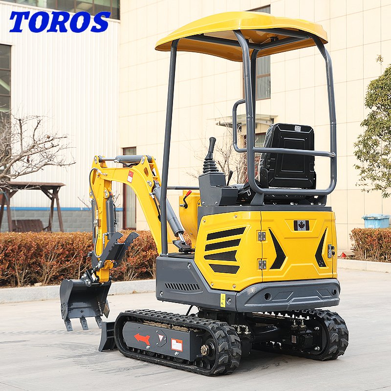 Mini Digger Machine Excavator 1 Ton 1.5 Ton 2 Ton Zero Tail Crawler Excavator with Hydraulic Thumb Bucket