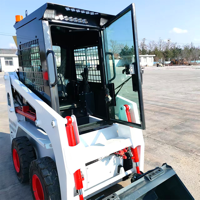 Free Shipping Mini Skid Steer Loader CE EPA Front End Tracked Mini Loader 500 600kg Wheel Loader with Attachments