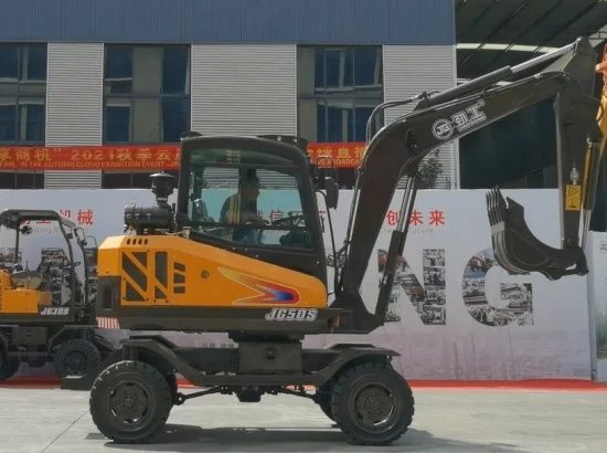 4.5 Ton Full Hydraulic Mini Wheel Excavators 4 Ton 5 Ton Wheeled Diggers Mini Excavator for Sale