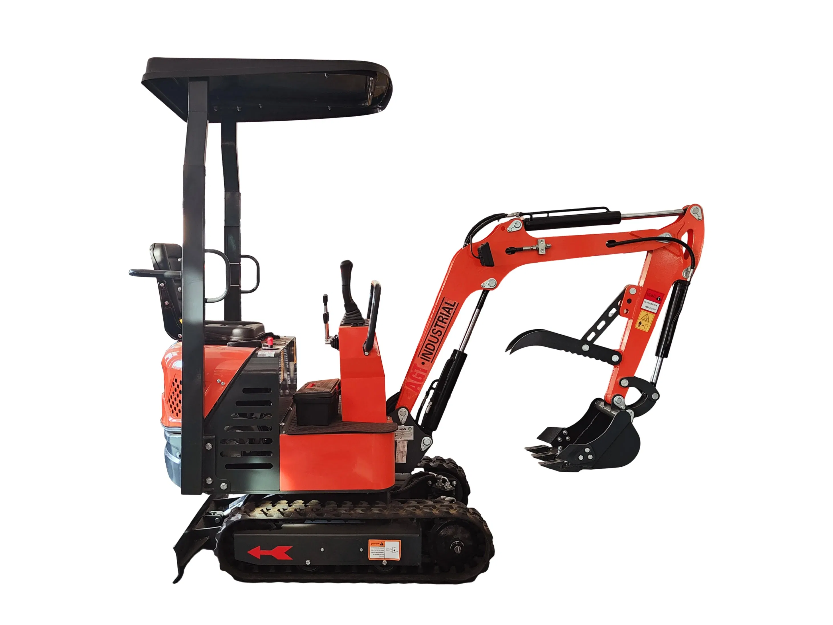 Agt-L12r Full-Hydraulic Compact Wheeled Backhoe Mini Excavator