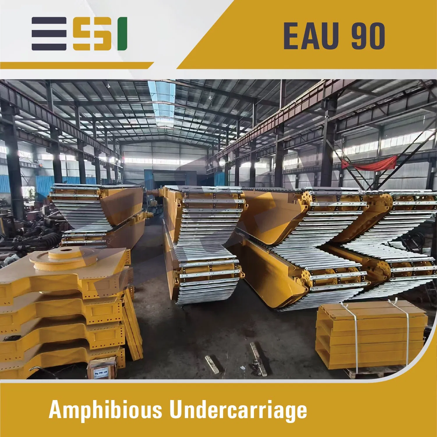 Amphibious Hydraulic Undercarriage Pontoon for 313 Small Excavator