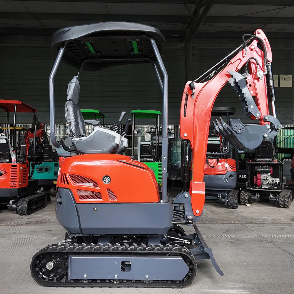 High Quality CE Certified 1.8t/2t Mini Excavator Fully Hydraulically Operated Kubota0 Wheeled Excavator Parts Mini Digger