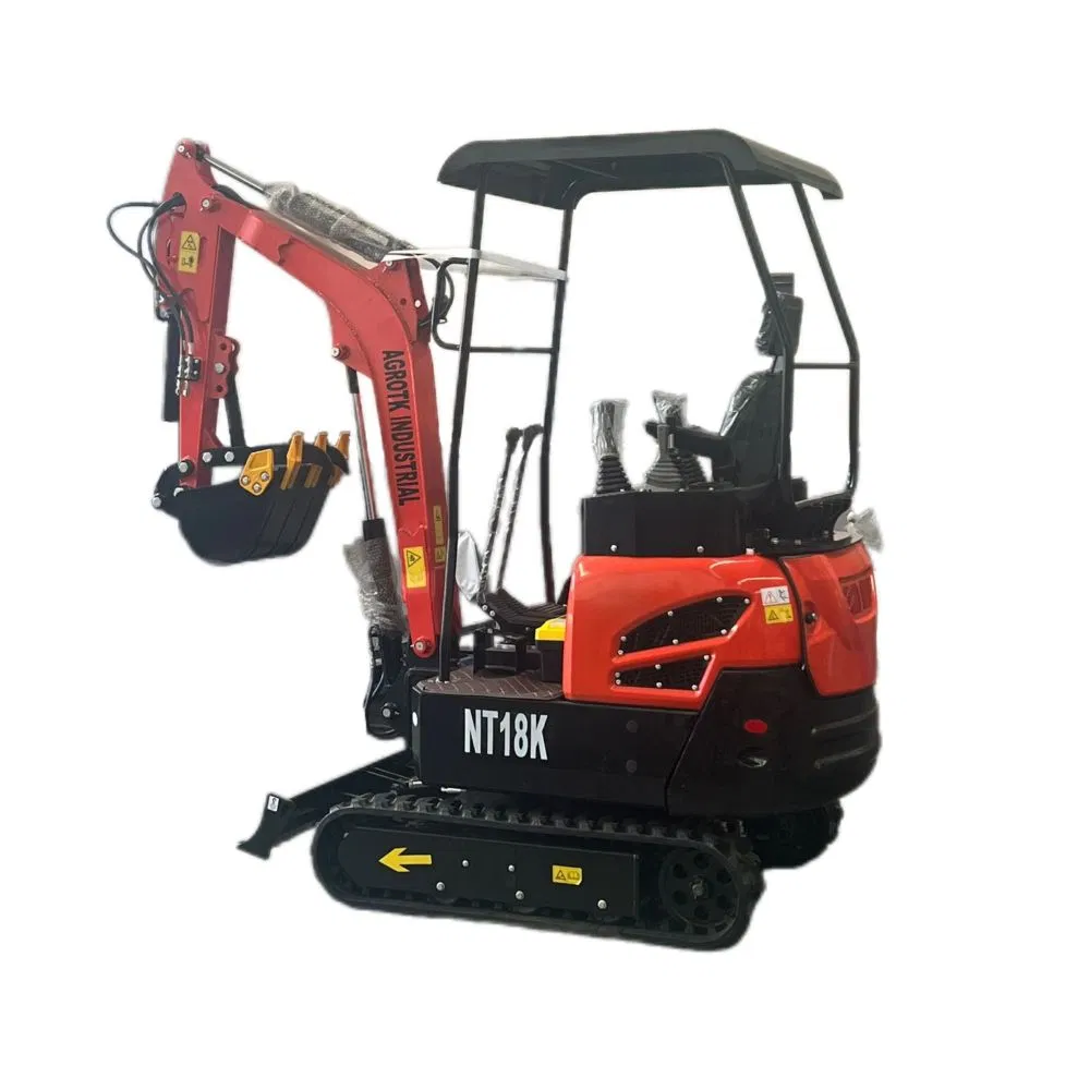 Cheap Price Agt-Nt18K Diesel Mini Excavator with Hydraulic Thumb