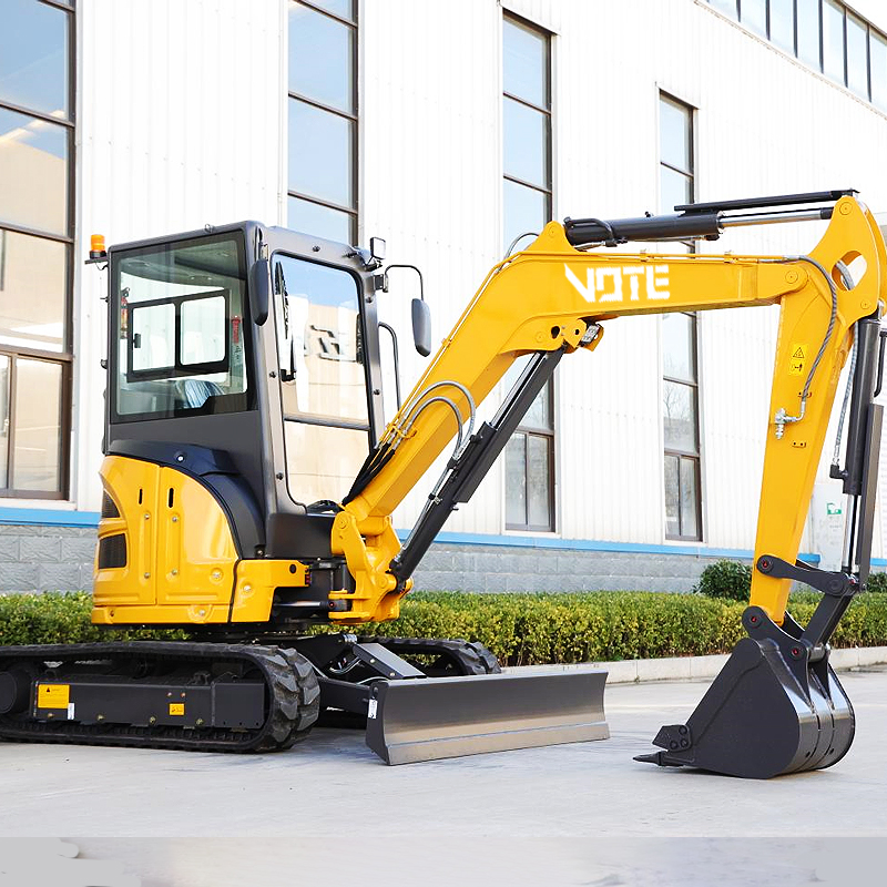 Vote Chinese Excavator Vtw-20 2 Ton China Best Quality and Cheap Price Small Size Mini Crawler Rubber Track Excavator for Sale
