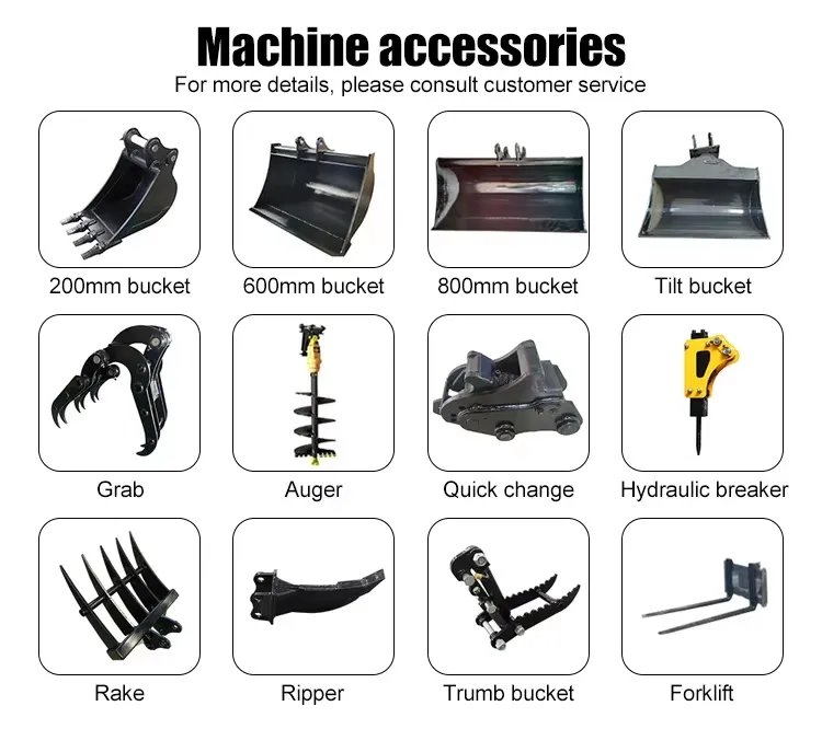 Excavator Accessories Grid
