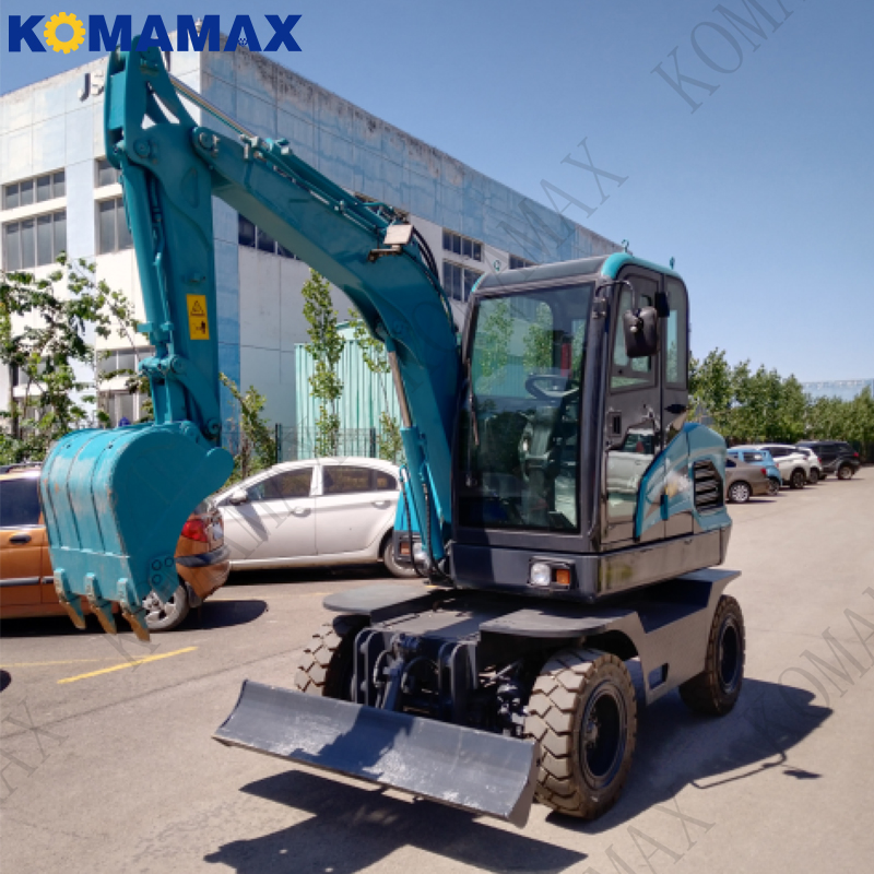 Factory Price 4 Ton Mini Wheeled Excavators Brand New Small Hydraulic Farm Used Mini Digging Machine