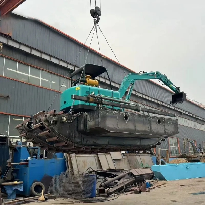 Cheap Amphibious Excavator for Small River Cleaning and Desilting