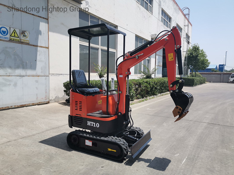 Popular 1ton Mini Crawler Excavator with Boom Swing and Retractable Tracks