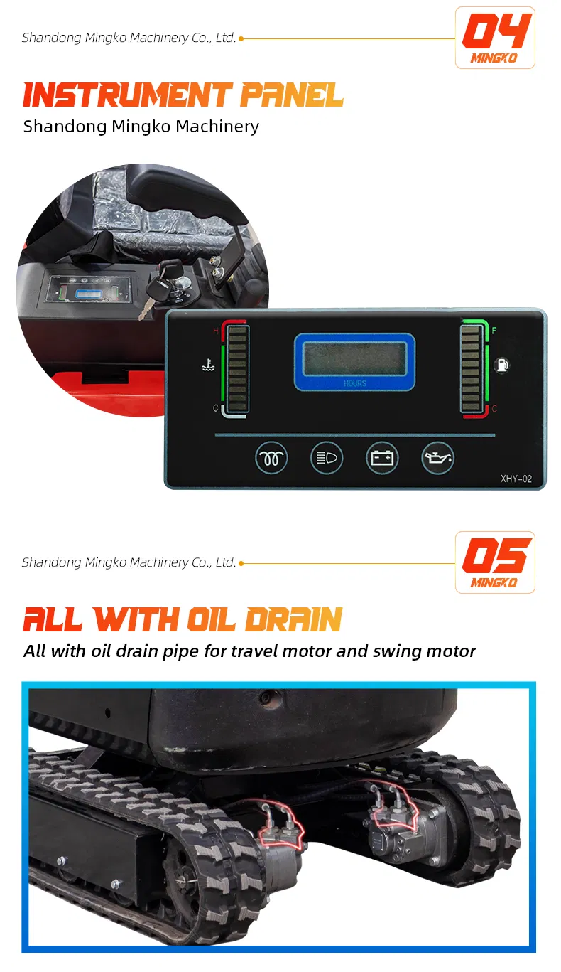 Diesel Electric Hydraulic Mini Small Micro Crawler Excavators