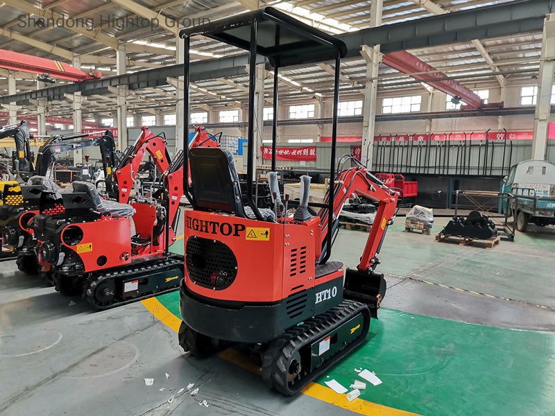 Popular 1ton Mini Crawler Excavator with Boom Swing and Retractable Tracks