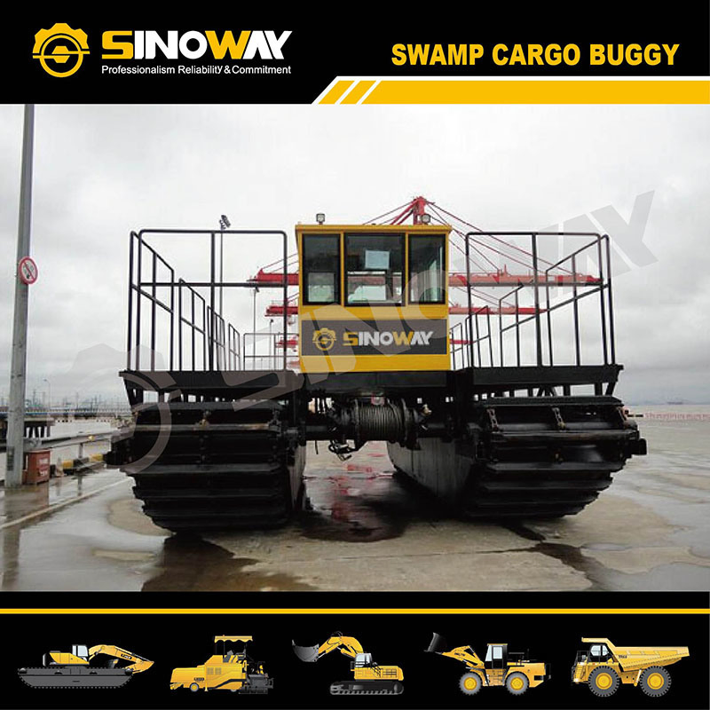 5% off Mini Amphibious Long Reach Excavator with Floating Tank Pontoon and Dredging Pump for Swamp and Water
