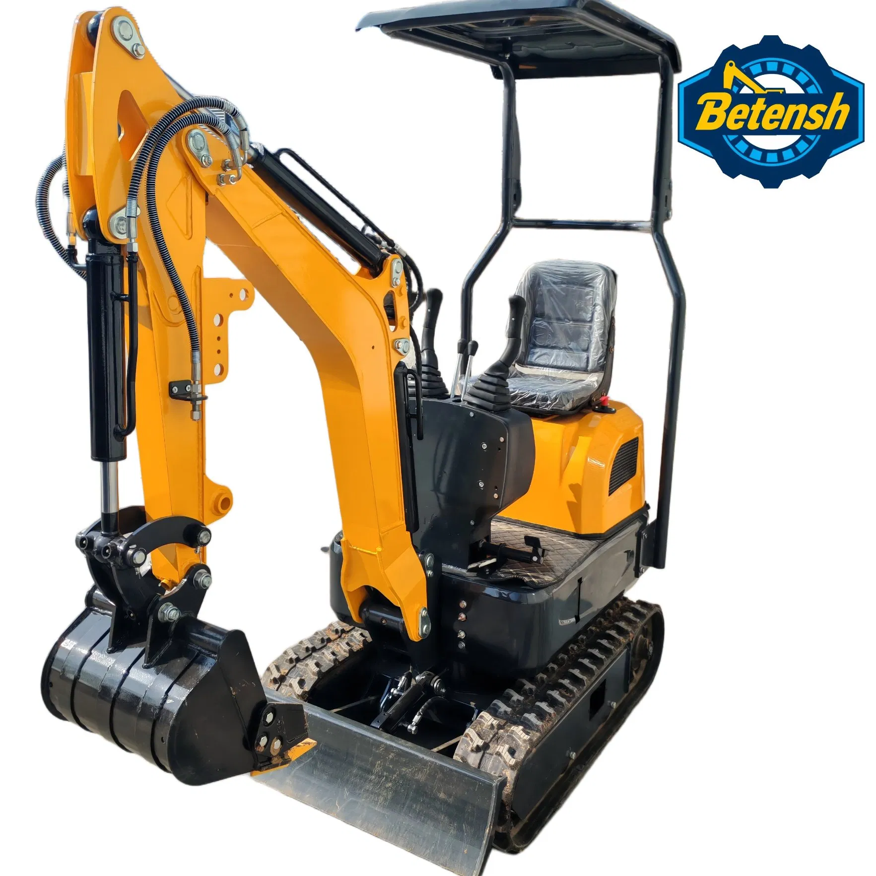 Chinese Manufacturer Betensh Optional Operator Cabin Load Sensing System Versatile Precise Safe Piston Motor 1t Mini Excavator