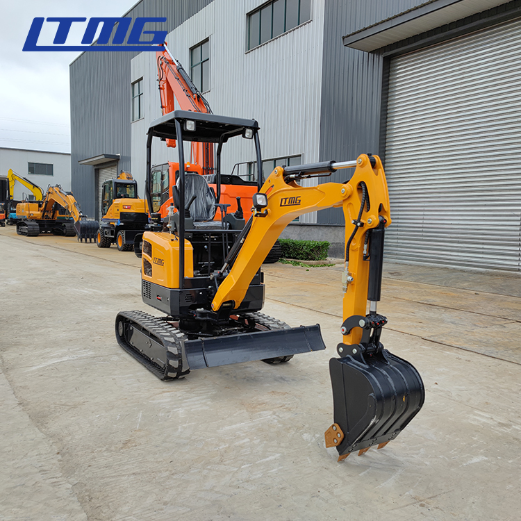 Ltmg Mini Excavator 2 Ton Hydraulic Crawler Digger Bagger Zero Tail Design with Pilot Control Retractable Track Price