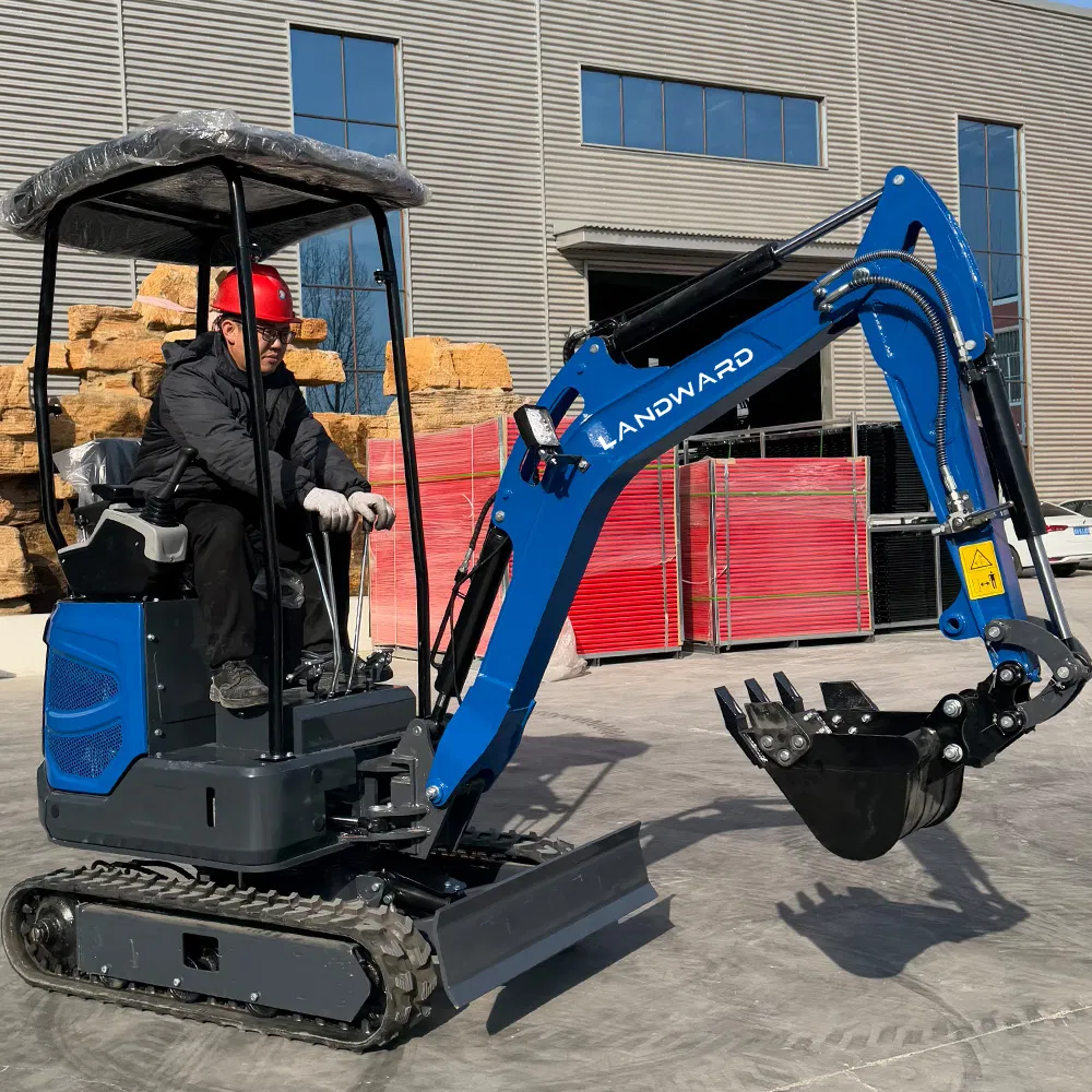 1.8 Ton Mini Excavator Small Engineering Excavation Machinery Boom Side Swing Chassis Track Retractable Farm New Crawler Digger Small Mining Auxiliary Excavator