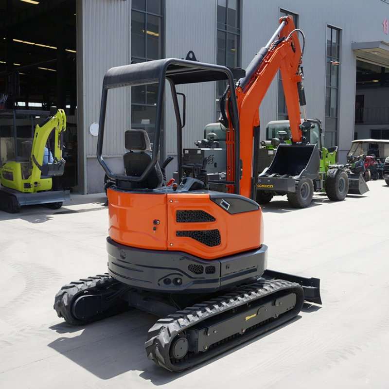 Quick Delivery 2.5 Ton Mini Crawler Excavator Zero Tail Swing Compact Bagger Garden Hydraulic Operation Rubber Track Mini Digger