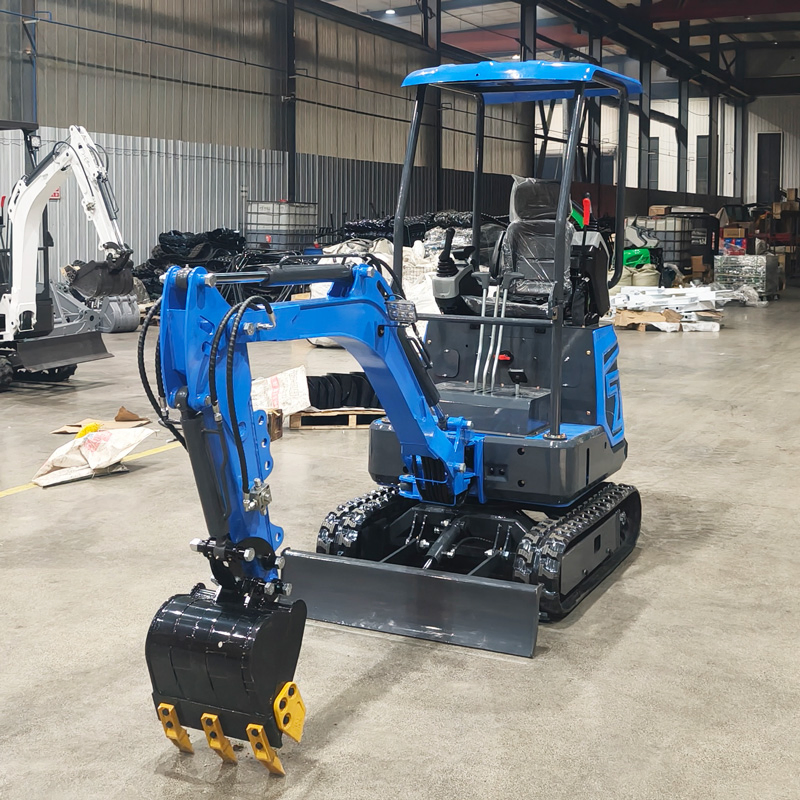 Free Shipping 1.2 Ton Crawler Type Small Excavator Mini Full Hydraulic Excavator Telescopic Arm Mini Excavator with Cabin