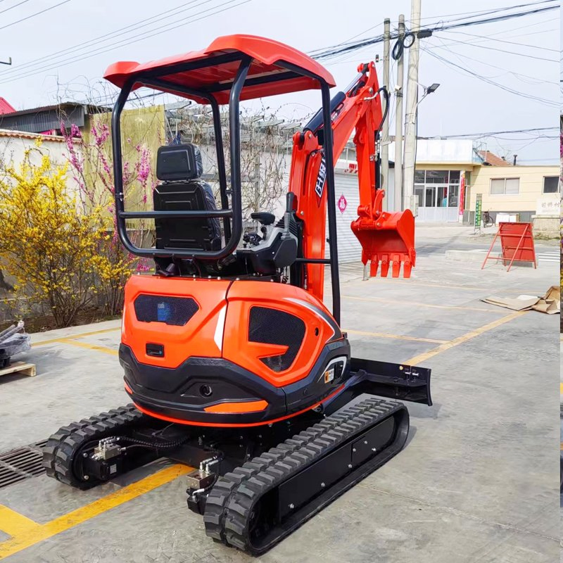 Mini Garden Excavator Machine 1.2 Ton 1.8 Ton 2.5 Ton Mini Small Rubber Track Crawler Excavator for Sale