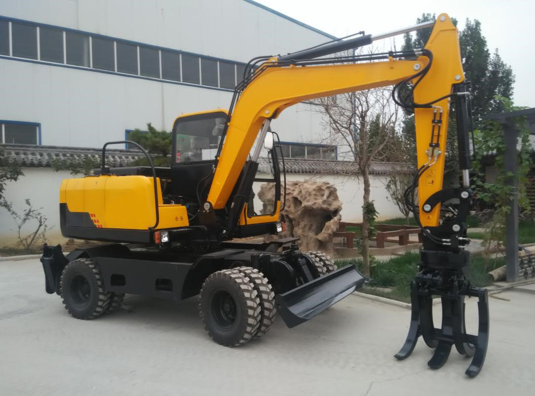 Wheel Digger Mini Excavators Backhoe Wheeled Excavator
