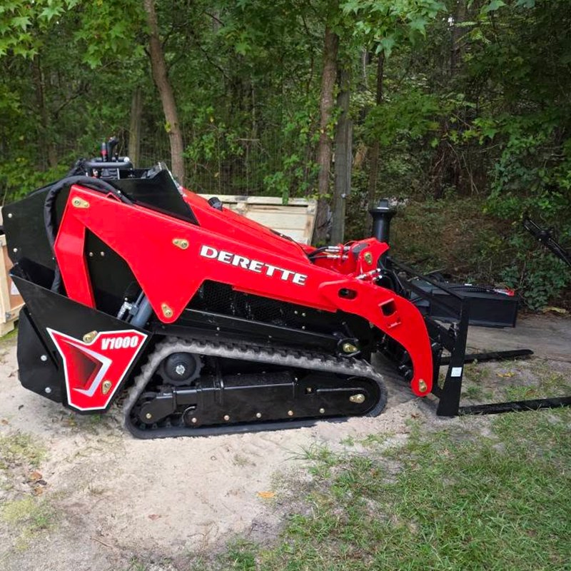 Derette V1000 Original Factory Mini Sliding Loader EPA Euro 5 Diesel Tracked Mini Skid Steer Loader for Sale