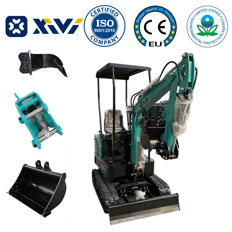 Xv12 Rubber Track Type Brand New Small Size Digger CE Certification Hydraulic Mini Crawler Excavator