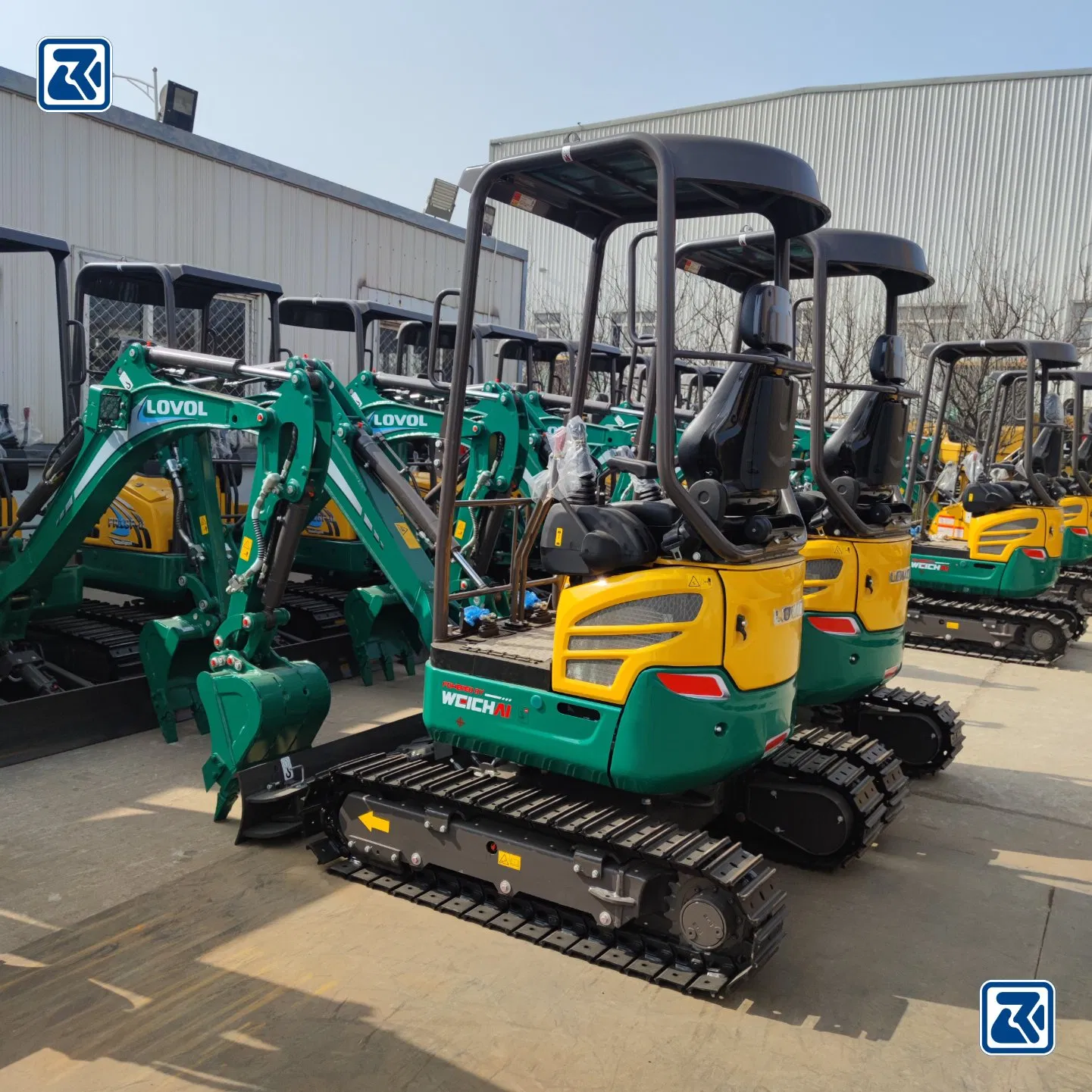 Factory Crawler Euro 2-5 2.5ton Small Micro Excavators 2ton 3.5 Ton Farm Used Hydraulic Construction Diggers 5 Ton Mini Excavator with Thumb for Sale