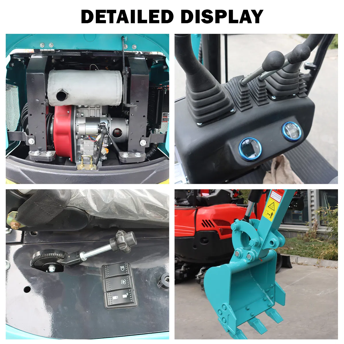 1.2 Ton Mini Excavator with Rubber Tracks Suitable for Various Terrains