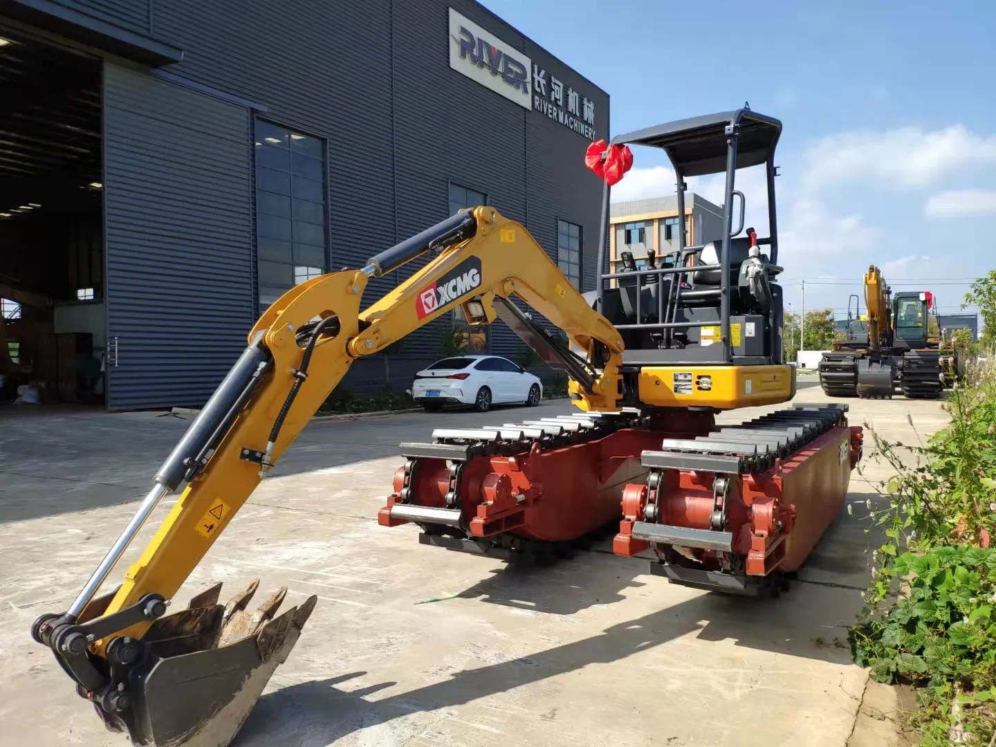 Small Digger Mini Amphibious Excavator Loader Smallest Undercarriage with Mini Side Floating Pontoon Customized Mini Buggies