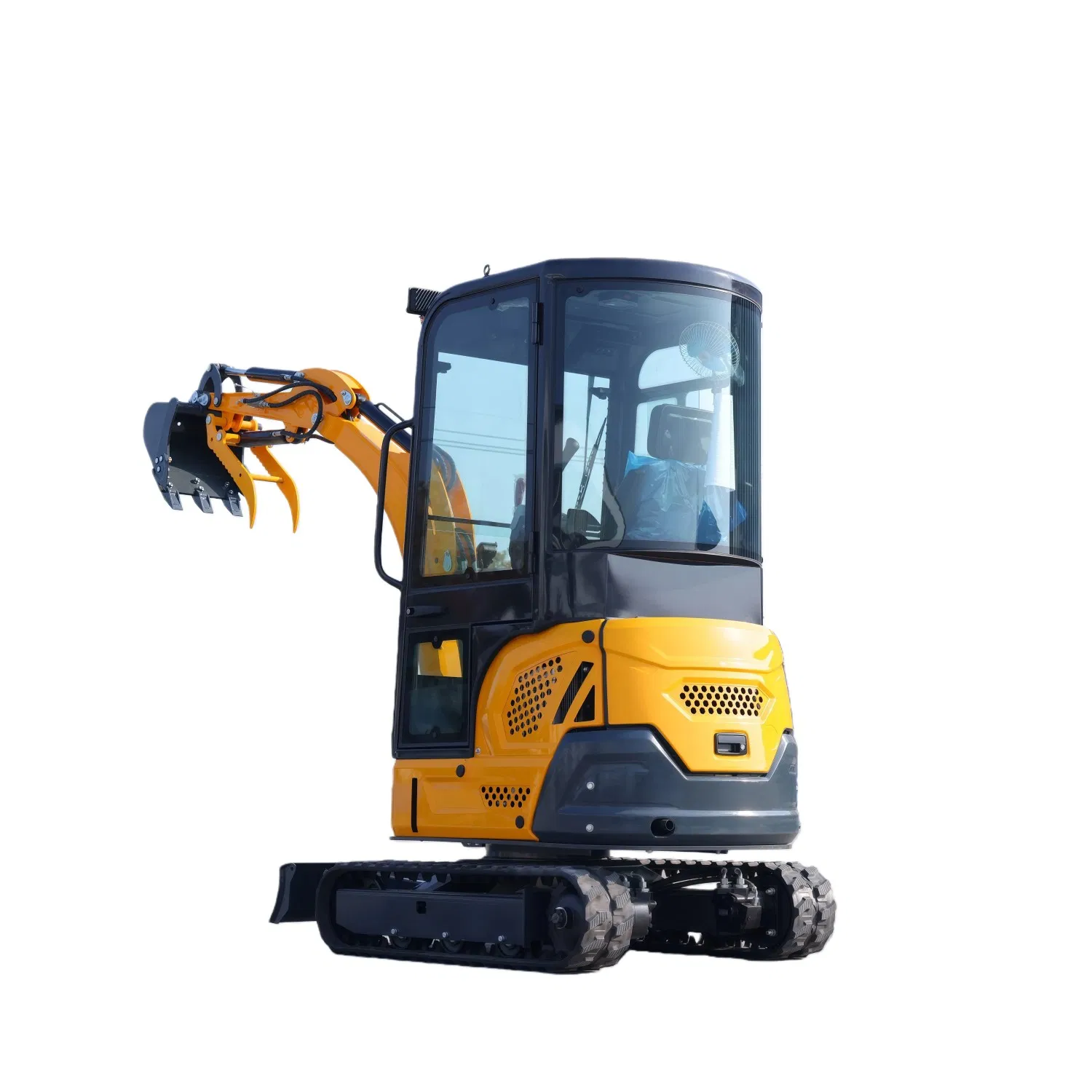 with Breaker and Auger Attachments Mini Crawler Excavator with 13.5HP Versatile Machine for Demolition and Drilling