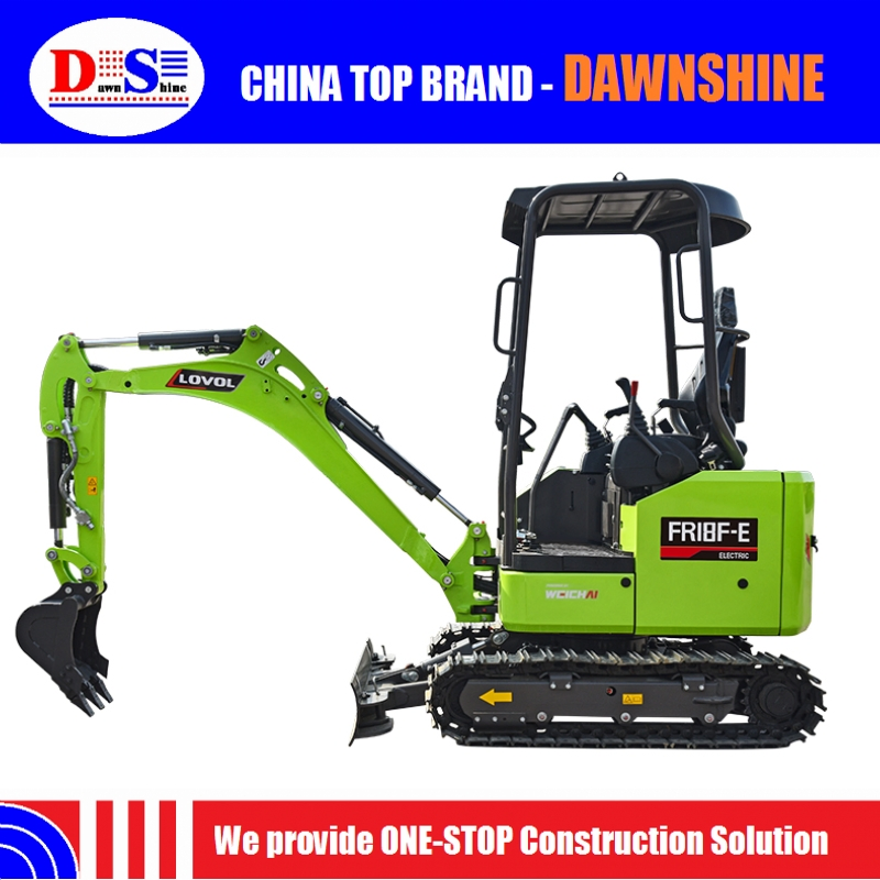 Hot Sale Construction Equipment Electric 1.8ton Micro Crawler Digger Fr18f-E Hydraulic Lovol Small Excavator