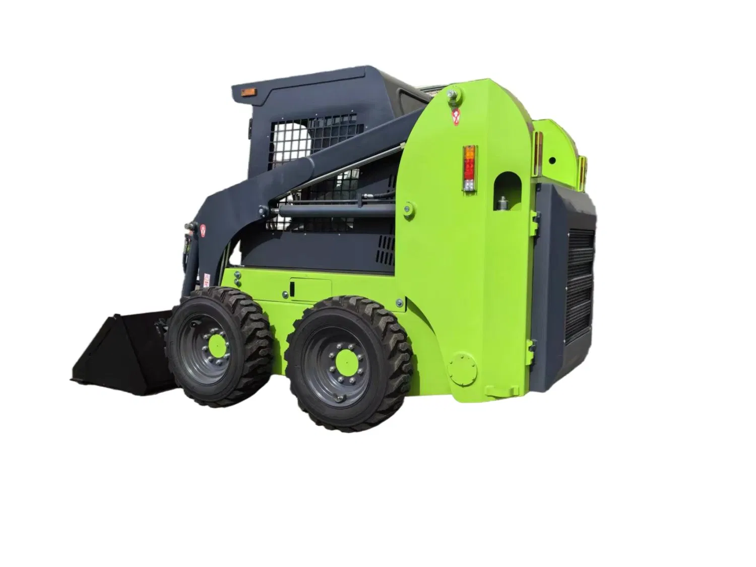 CE Front End Electric Diesel 800kgs 1400kgs Tracked Mini Skid Steer Loader with 4in1 Bucket