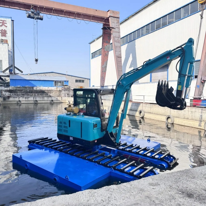 Cheap Amphibious Excavator for Small River Cleaning and Desilting