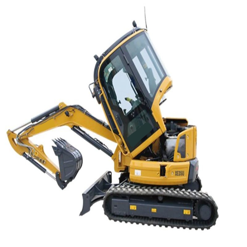 Hot Sale Xe35u 4.2t Zero Tail Swing Crawler Digger Compact Mini Excavator with Powerful Digging Performance for Asia Landscaping