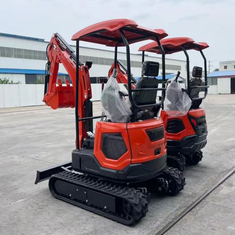 Chinese Factory CE EPA 1.8 Ton Mini Excavator Orchard Crawler Type Small Digger Home Diesel Engines Mini Excavators with Cabin