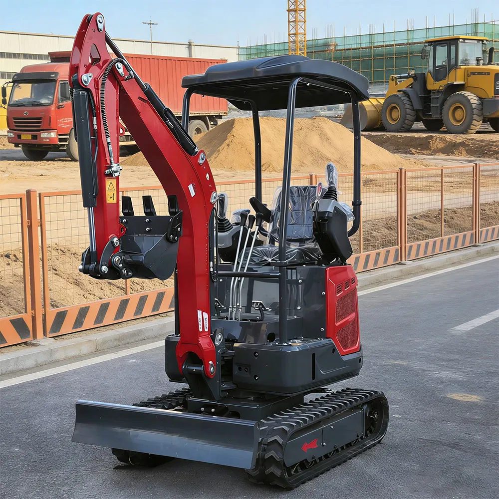 Micro Mini Digger Hydraulic Crawler Machine Mini Garden Excavator with Quick Hitch Auger Attachment for Landscaping