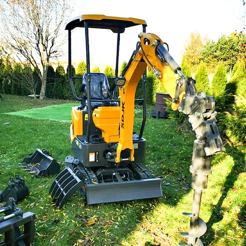 1 Ton 1.2ton 1.6 Ton 2 Ton Multifunctional Mini Excavators Hydraulic Type Closed-Cabin Small Excavators