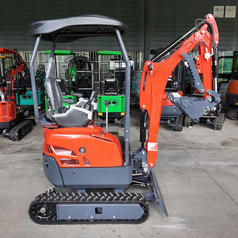 High Quality CE Certified 1.8t/2t Mini Excavator Fully Hydraulically Operated Kubota0 Wheeled Excavator Parts Mini Digger
